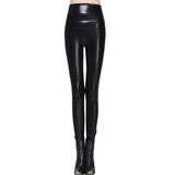 women leggings faux leather high quality slim leggings - ladies Shapewear 