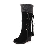 Gdgydh Fashion Scrub Plush Snow Boots - ladies Shapewear 