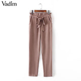 women OL chiffon high waist harem pants - ladies Shapewear 