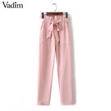 women OL chiffon high waist harem pants - ladies Shapewear 