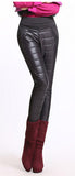 Winter Women Pants Fashion Stitching Slim Warm Windproof Down Pants - ladies Shapewear 