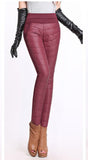 Winter Women Pants Fashion Stitching Slim Warm Windproof Down Pants - ladies Shapewear 
