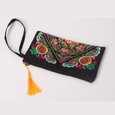 Women Ethnic National Retro  Embroidered Lady Clutch - ladies Shapewear 