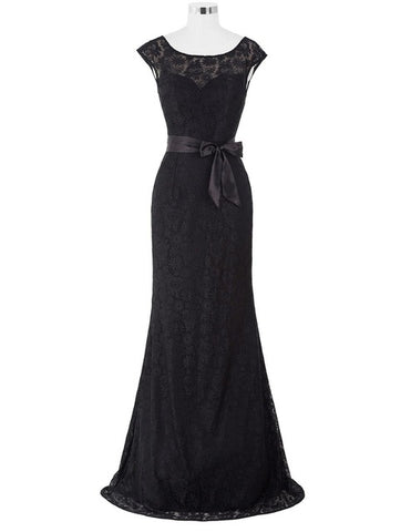 Kate Kasin Mermaid Evening Dresses with Belt Long Bride Dress - ladies Shapewear 