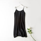 100% pure silk nightgowns women Sexy sleepwear Very light SILK nightdress - ladies Shapewear 