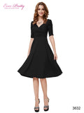 Cocktail Dresses Sleeves Hot Selling V Neck Short Dresses Women - ladies Shapewear 