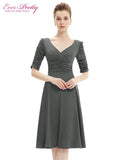 Cocktail Dresses Sleeves Hot Selling V Neck Short Dresses Women - ladies Shapewear 