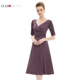 Cocktail Dresses Sleeves Hot Selling V Neck Short Dresses Women - ladies Shapewear 