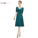 Cocktail Dresses Sleeves Hot Selling V Neck Short Dresses Women - ladies Shapewear 