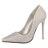 New Spring Autumn Women Pumps Sexy Black Gold Silver High Heels - ladies Shapewear 