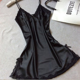 Ladies Sexy Silk Satin Night Dress Sleeveless Nighties - ladies Shapewear 