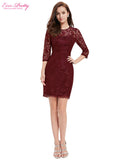 Cocktail Dresses Ever Pretty Women Long Sleeve Slim Fit Elegant Lace Cocktail Dresses - ladies Shapewear 