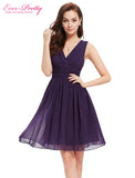 Bridesmaid Dresses Ever Pretty Double V-neck Little White Dress - ladies Shapewear 