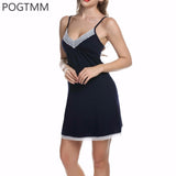 Lady Cotton Nightgown Women Nightwear Night Dress - ladies Shapewear 