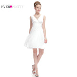 Bridesmaid Dresses Ever Pretty Double V-neck Little White Dress - ladies Shapewear 
