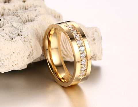 6MM Stainless Steel Wedding Ring For Lovers - ladies Shapewear 