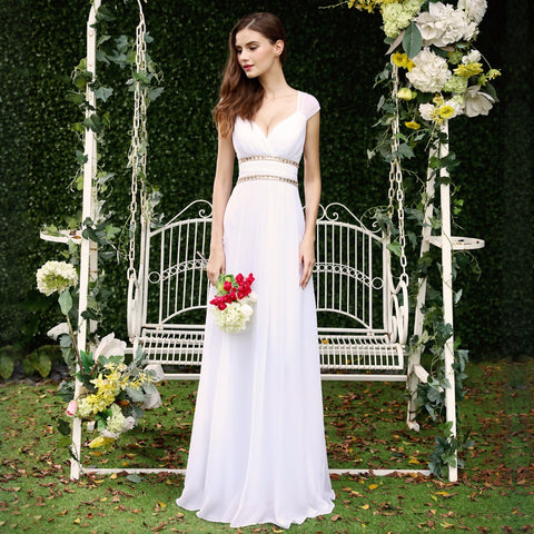 Formal Prom Dresses Long Ever Pretty Women Elegant V neck Party Gowns Dresses - ladies Shapewear 