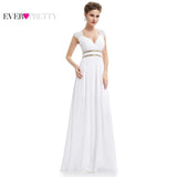 Formal Prom Dresses Long Ever Pretty Women Elegant V neck Party Gowns Dresses - ladies Shapewear 