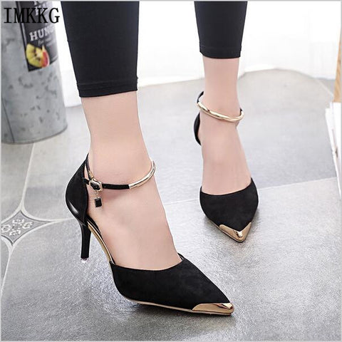 IMKKG Women Suede Pumps High Heels - ladies Shapewear 