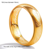Lord of The Ring Titanium Steel Wedding Rings - ladies Shapewear 