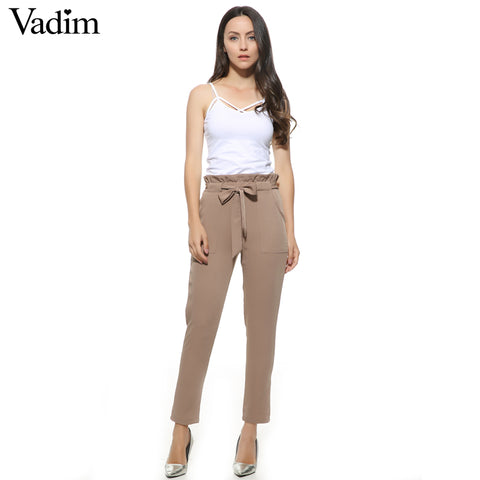 women OL chiffon high waist harem pants - ladies Shapewear 