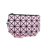 Fashion geometric triangle rhombus fold over square mosaic clutch - ladies Shapewear 
