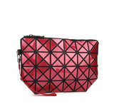 Fashion geometric triangle rhombus fold over square mosaic clutch - ladies Shapewear 