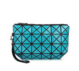 Fashion geometric triangle rhombus fold over square mosaic clutch - ladies Shapewear 
