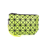 Fashion geometric triangle rhombus fold over square mosaic clutch - ladies Shapewear 