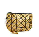Fashion geometric triangle rhombus fold over square mosaic clutch - ladies Shapewear 
