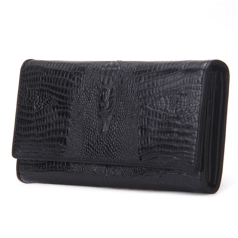 Women Casual Clutch Genuine Alligator Leather - ladies Shapewear 