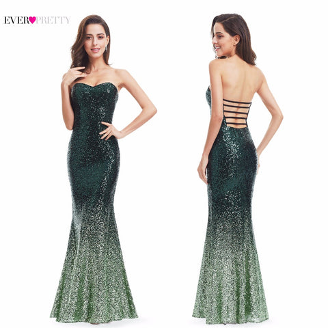 Long Sparkle Evening Dresses Long Elegant Party Gown Dresses - ladies Shapewear 