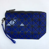 Fashion geometric triangle rhombus fold over square mosaic clutch - ladies Shapewear 