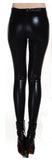 BIVIGAOS Fashion Gothic Punk Rock Style Gold Metallic Color Sexy PU Faux Leather Leggings - ladies Shapewear 