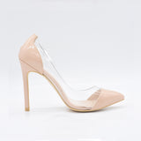 GENSHUO Women Pumps 2017 Transparent High Heels - ladies Shapewear 