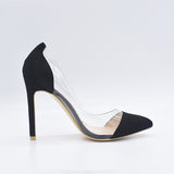 GENSHUO Women Pumps 2017 Transparent High Heels - ladies Shapewear 