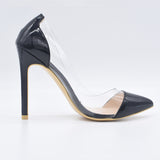 GENSHUO Women Pumps 2017 Transparent High Heels - ladies Shapewear 