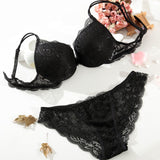Woman Sexy Lingerie Lace Bra And Panty Sets - ladies Shapewear 