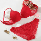 Woman Sexy Lingerie Lace Bra And Panty Sets - ladies Shapewear 