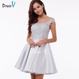 Dressv homecoming dress cheap peach a line mini cocktail party dress - ladies Shapewear 