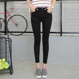 Skinny Female Slim Pencil Pants Denim Ladies Trousers - ladies Shapewear 