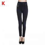 Weljuber Women Leggings Autumn Jeans Leggings - ladies Shapewear 
