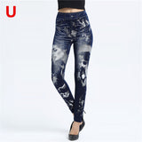 Weljuber Women Leggings Autumn Jeans Leggings - ladies Shapewear 