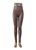 Free shipping New Fashion women's Sexy Skinny Faux Leather High Waist Leggings - ladies Shapewear 