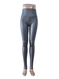 Free shipping New Fashion women's Sexy Skinny Faux Leather High Waist Leggings - ladies Shapewear 