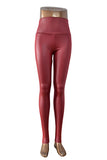 Free shipping New Fashion women's Sexy Skinny Faux Leather High Waist Leggings - ladies Shapewear 