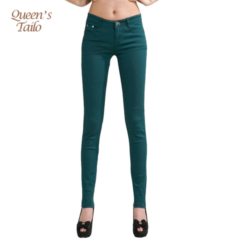 Woman jeans Solid Pencil women Pants - ladies Shapewear 