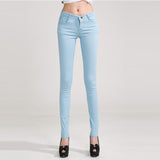 Woman jeans Solid Pencil women Pants - ladies Shapewear 
