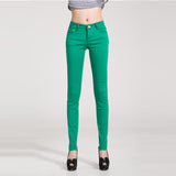 Woman jeans Solid Pencil women Pants - ladies Shapewear 