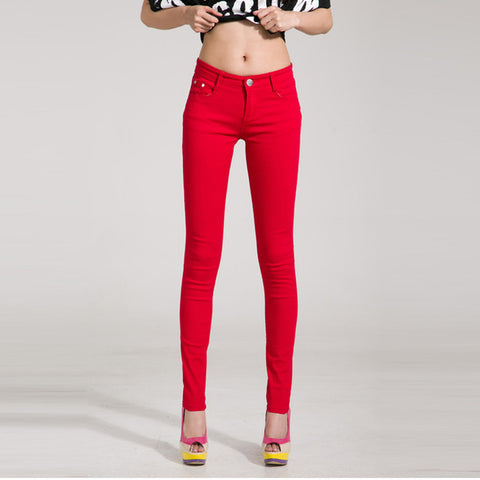 Woman jeans Solid Pencil women Pants - ladies Shapewear 